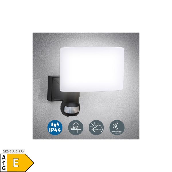 LED Außenleuchte schwarz 20W