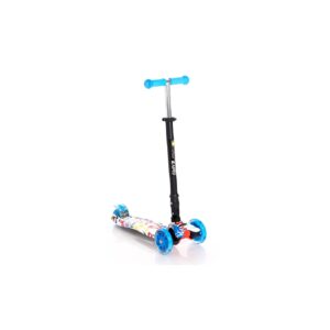 Lorelli Kinderroller Rapid PU Räder leuchten ABEC-7 Bremse klappbar verstellbar in blau