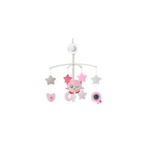 Cangaroo Musik Mobile 63605 Dreamy Aufzugsmechanismus Schlaflieder Plüschtiere pink