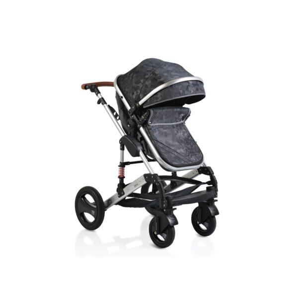 Moni Kinderwagen Gala Premium Tragetasche Sportsitz Wickeltasche Sitz umkehrbar dunkelgrau