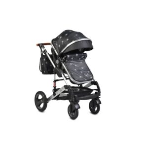 Moni Kinderwagen Gala Premium Tragetasche Sportsitz Wickeltasche Sitz umkehrbar schwarz