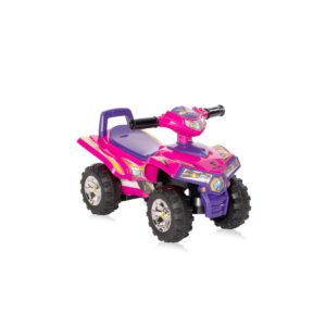 Lorelli Kinder Rutschauto ATV Signalton Rückenlehne Quad Design Staufach pink