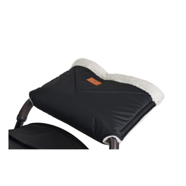 Cangaroo Kinderwagen-Handwärmer Luxe Handmuff für den Kinderwagen Klettstreifen schwarz