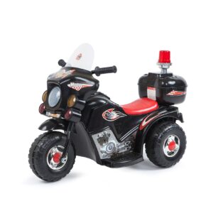 Chipolino Kinder Elektromotorrad Max Rider Musik Licht Aufbewahrungsbox Sirene schwarz