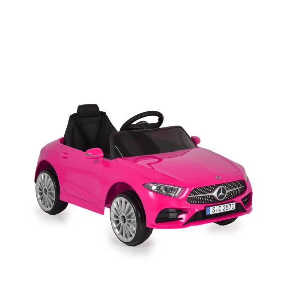 Moni Kinder Elektroauto Mercedes Benz CLS 350 Kunststoffräder Musik Scheinwerfer pink