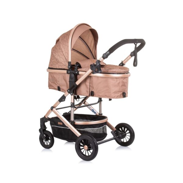 Chipolino Kombikinderwagen 2 in 1 Estelle Babywanne Sportsitz verstellbar hellbraun