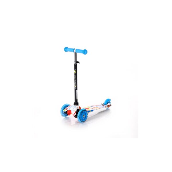 Lorelli Kinderroller Mini klappbar verstellbar PU Räder leuchten ABEC-7 Bremse hellblau