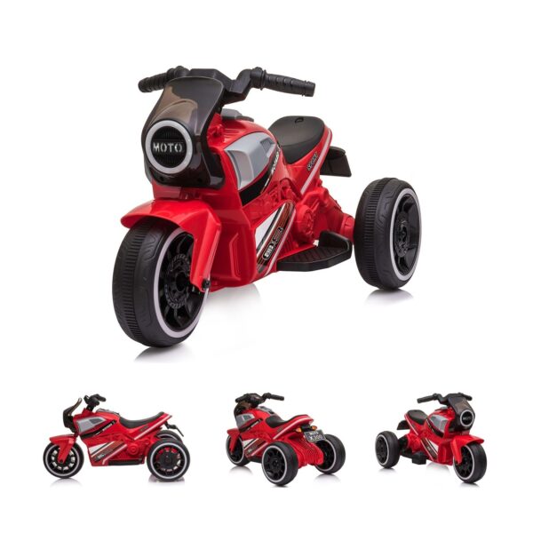 Chipolino Kinder Elektromotorrad Sport Max USB-Anschluss Frontlicht bis 4 km/h rot-schwarz