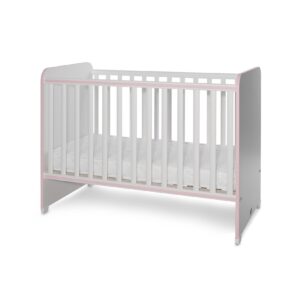 Lorelli Babybett Sweet Dream 124 x 68 x 95 cm Unterbettrahmen mit zwei Ebenen pink