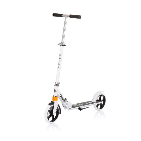 Chipolino Kinderroller Omega PU Räder ABEC-7 Lager verstellbar faltbar Bremse weiß