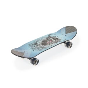 Byox Skateboard 28 Zoll ABEC-7 Aluminium PU-Leuchträder LED Deckgröße 71 x 20 cm blau