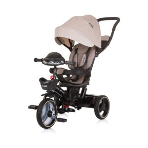 Chipolino Tricycle Dreirad Be Active 2 in 1 Sitz drehbar Musik Licht drehbar beige