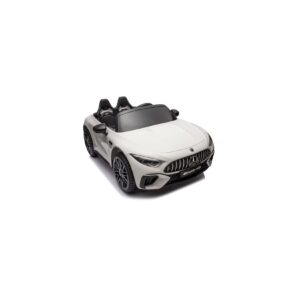 ES-Toys Elektro Kinderauto Mercedes SL63 AMG EVA-Reifen Stoßdämpfer lizenziert weiss