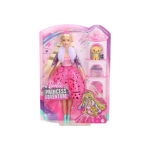 Mattel GML76 - Barbie - Princess Adventure - Puppe mit Hund und Zubehör