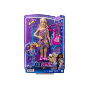 Mattel GYJ23 - Barbie - Big City Big Dreams - "Bühne frei für große Träume" - Malibu Barbie Puppe mit Licht und Sound