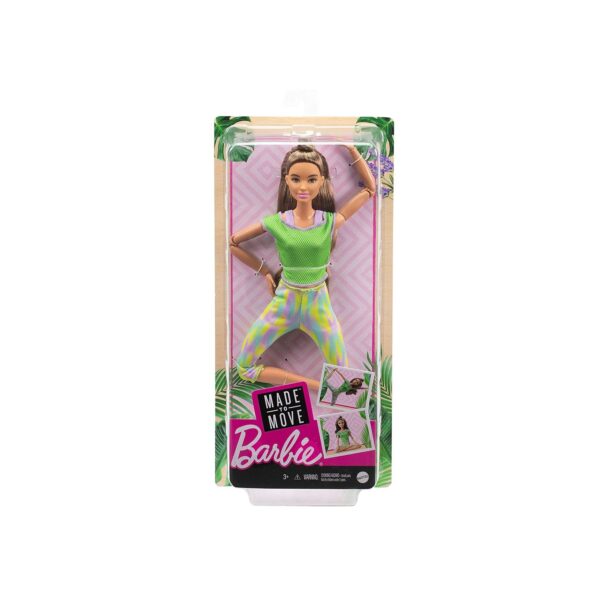 Mattel GXF05 - Barbie - Made to Move - Bewegliche Barbie mit Gelenken