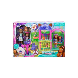 Mattel HHC16 - Enchantimals - City Tails - Abenteuer-Stadtspielplatz mit Puppe