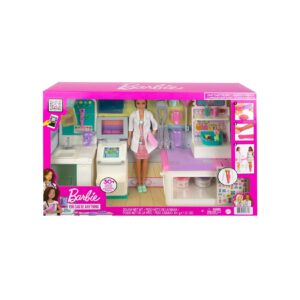 Mattel HFT68 - Barbie - You can be anything - „Gute Besserung“ Krankenstation Spielset mit Puppe