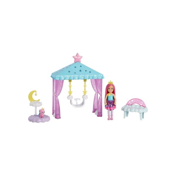 Mattel HLC27 - Barbie - Dreamtopia - Chelsea - Spielset mit Zubehör