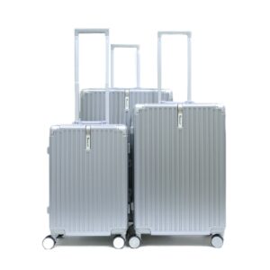 Aluminium Rahmen Reisekoffer Koffer 3 tlg Trolley Kofferset