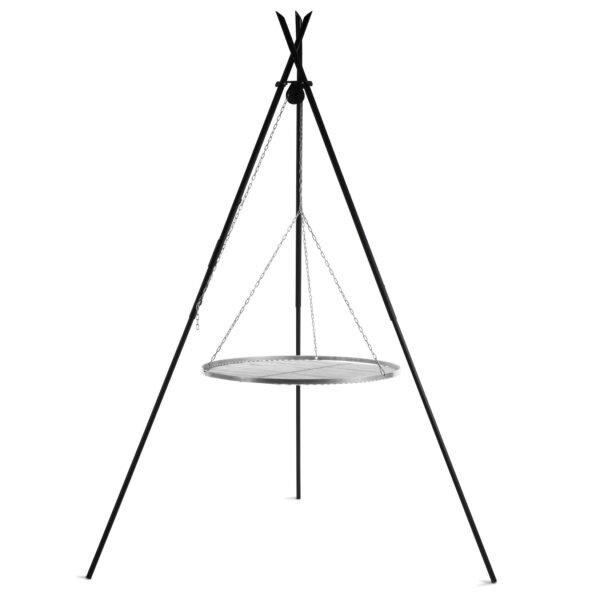 Premium Schwenkgrill „TIPI“ 210 cm - Grillrost aus Edelstahl 70 cm