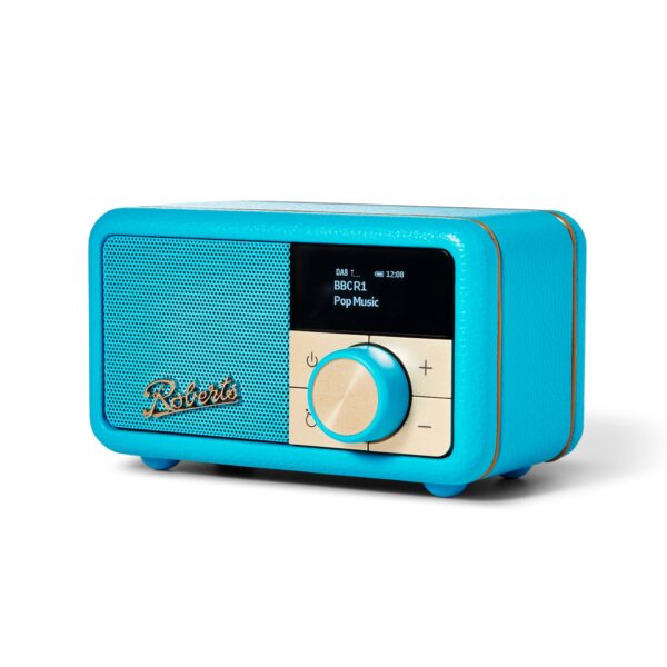 Revival Petite   electric blue   tragbares FM / DAB+ Radio mit Bluetooth und integriertem Akku