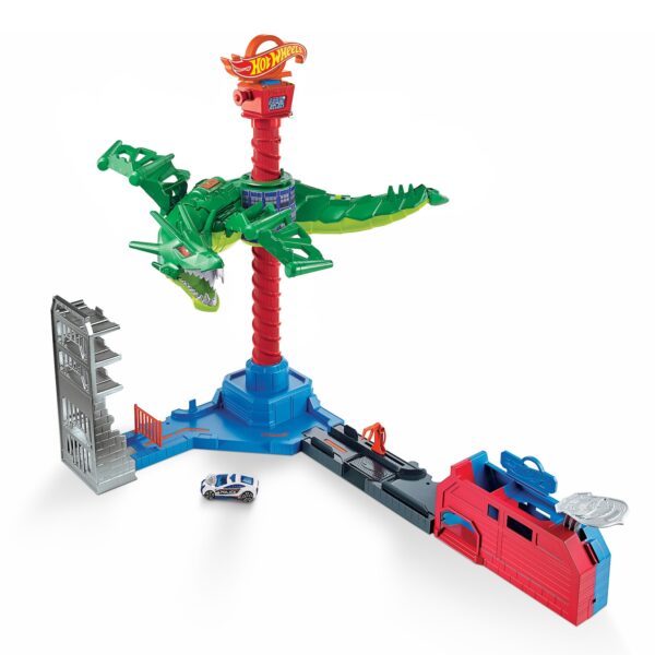 Hot Wheels Drachen Luftangriff Track-Set inkl. 1 Spielzeugauto