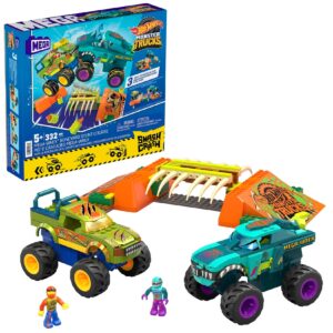 MEGA Hot Wheels Monster Trucks Mega-Wrex Knochen Crash Stuntbahn Bauset Auto