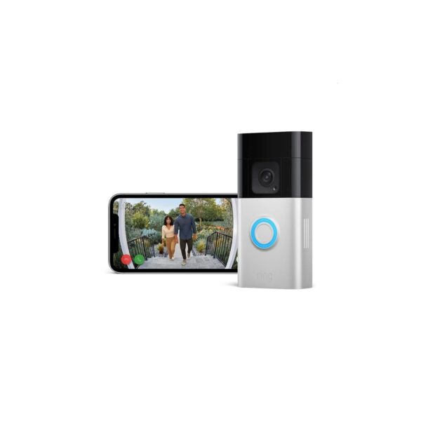 REFURBISHED – Ring Wireless Video Doorbell 3 Plus Verbessertes WIFI Bewegungserkennung Klingel