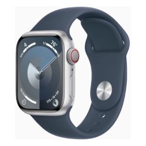 REFURBISHED – Apple Watch Series 9 GPS 41mm Smartwatch Silber Sportband Blau MRHV3QF/A