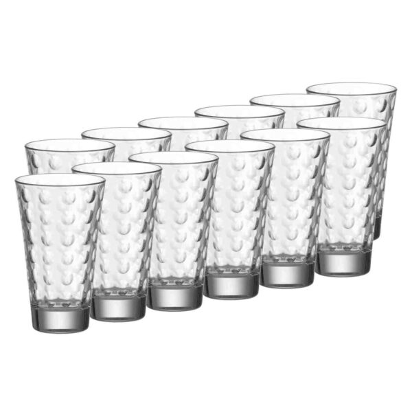 Leonardo Trinkgläser Optic 300 ml 12er Set