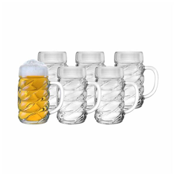 Stölzle Lausitz Bierkrüge Diamond 500 ml 6er Set