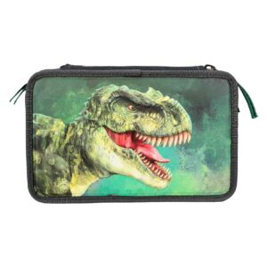 Depesche 3-Fach Federtasche mit 3D Effekt Dino World 20 x 13 cm