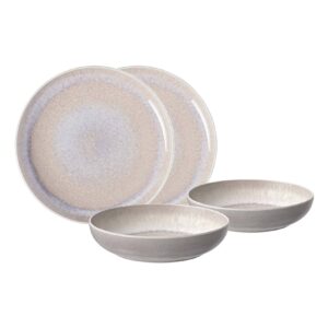 like. by Villeroy & Boch Tafel-Set Perlemor Sand 4er Set