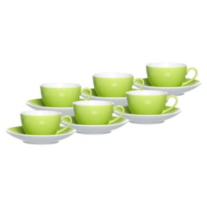 Ritzenhoff & Breker Kaffeetassen mit Untertassen Doppio 200 ml 6er Set