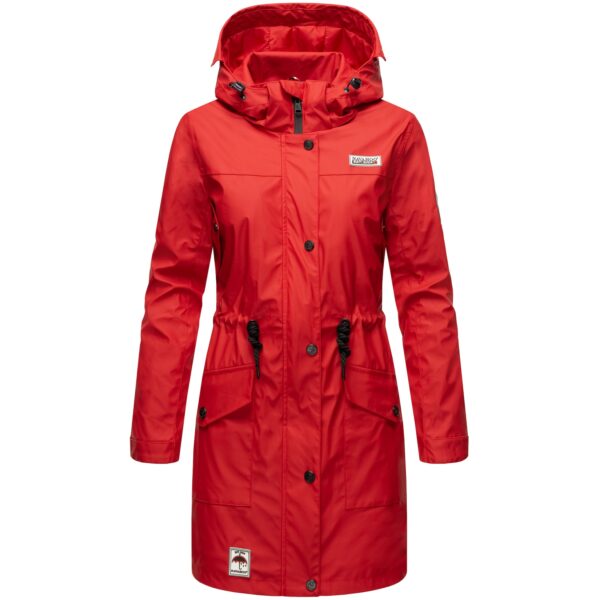 NAVAHOO Damen Outdoorjacke modischer Outdoor Regenmantel Deike