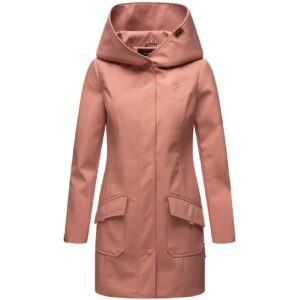 MARIKOO Damen Outdoor Winter Softshelljacke Regenjacke mit großer Kapuze Mayleen