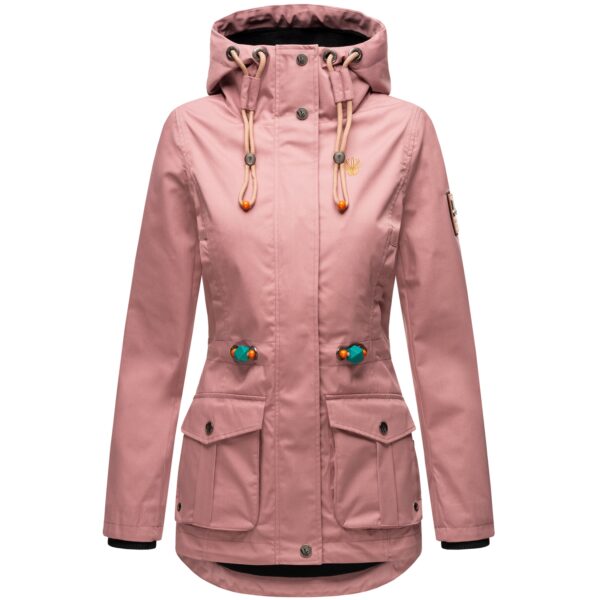 MARIKOO Damen Outdoorjacke aus Wasserabweisendem Obermaterial Babetaa