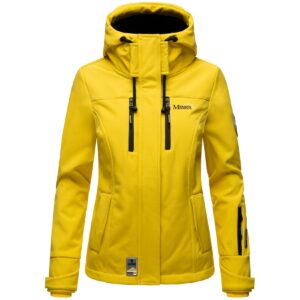 MARIKOO Damen Softshelljacke Outdoor Funktionsjacke Kleinezicke