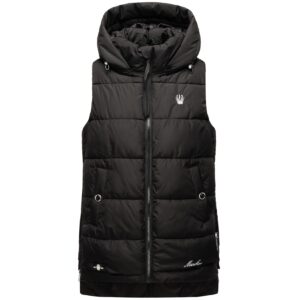 MARIKOO Damen Steppweste Bodywarmer mit Kapuze Zarinaa