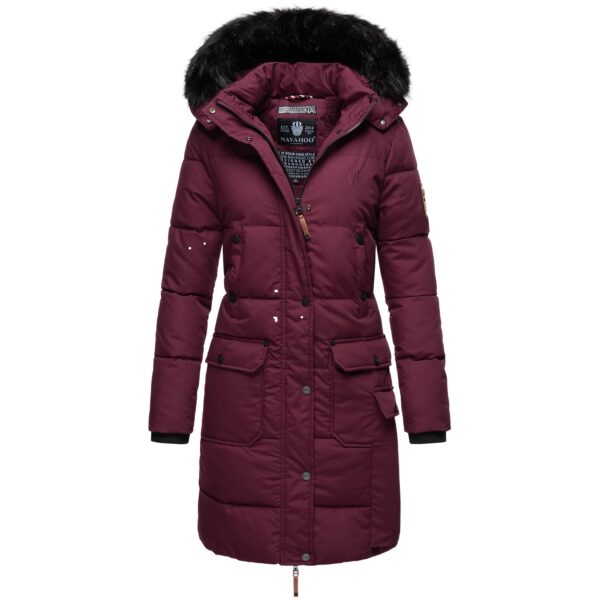 NAVAHOO Damen Warmer Wintermantel Parka inkl. Einkaufstasche und Regenschirm Cosimaa