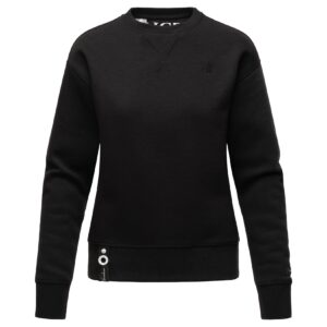 NAVAHOO Damen Stylischer Kapuzensweatshirt Pullover mit Rundhals-Ausschnitt ZUCKERSCHNECKE