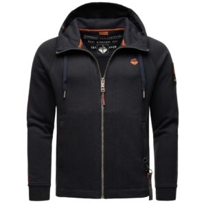 STONE HARBOUR Herren Kapuzensweatjacke sportliche Sweatjacke mit Logoprint und Kapuze Finn Luca