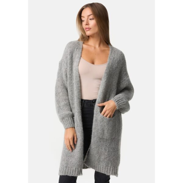 PM SELECTED Damen Warme Strickjacke Cardigan mit Taschen in Einheitsgröße PM69