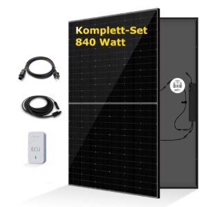 Balkonkraftwerk 2x420W Komplettset - Wechselrichter VDE-konform