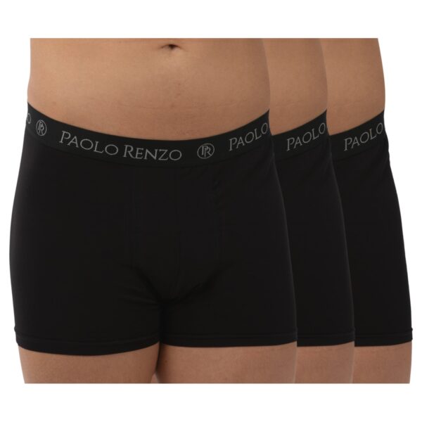 Paolo Renzo® Hipster Boxershorts 6 Stück - Größe M - Dunkelgrau