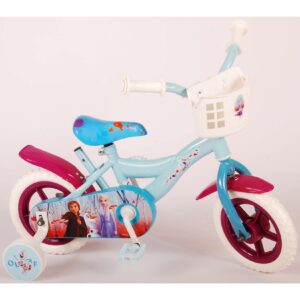 TPFSports Disney Frozen 2 Kinderfahrrad - Mädchen - 10 Zoll - Fester Gang -Blau / Lila