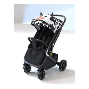 TPFLiving Klappkinderwagen Modell 14 Stoff - Schwarz