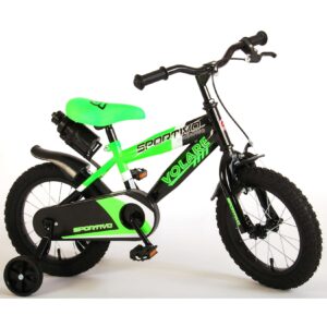 TPFSports Sportivo Kinderfahrrad - Jungen - 14 Zoll - 2 Handbremsen - Neon Gelb