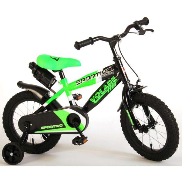 TPFSports Sportivo Kinderfahrrad - Jungen - 14 Zoll - 2 Handbremsen - Neon Orange